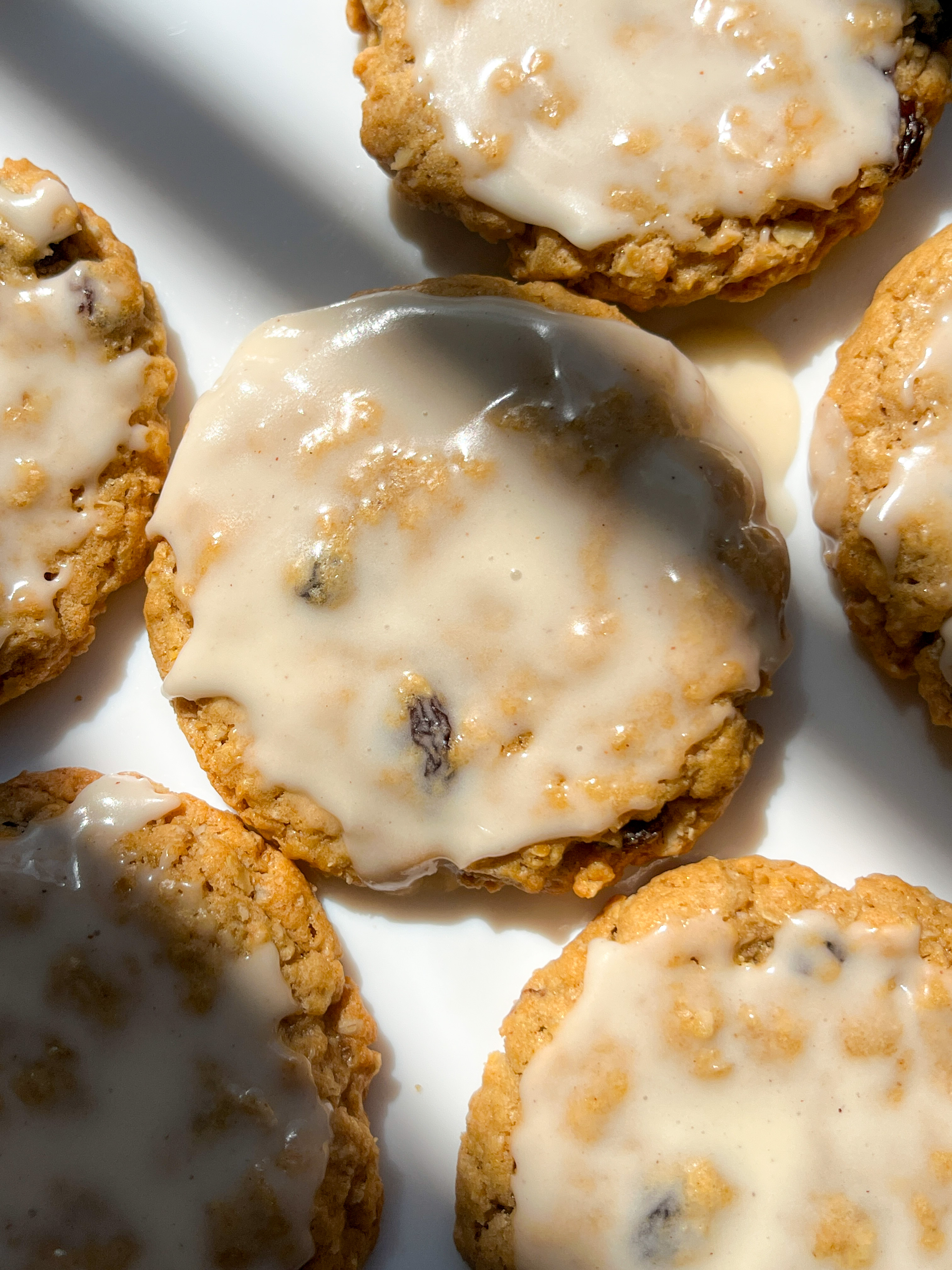 The Best Iced Oatmeal Raisin Cookies- Soft, Chewy & Irresistible!