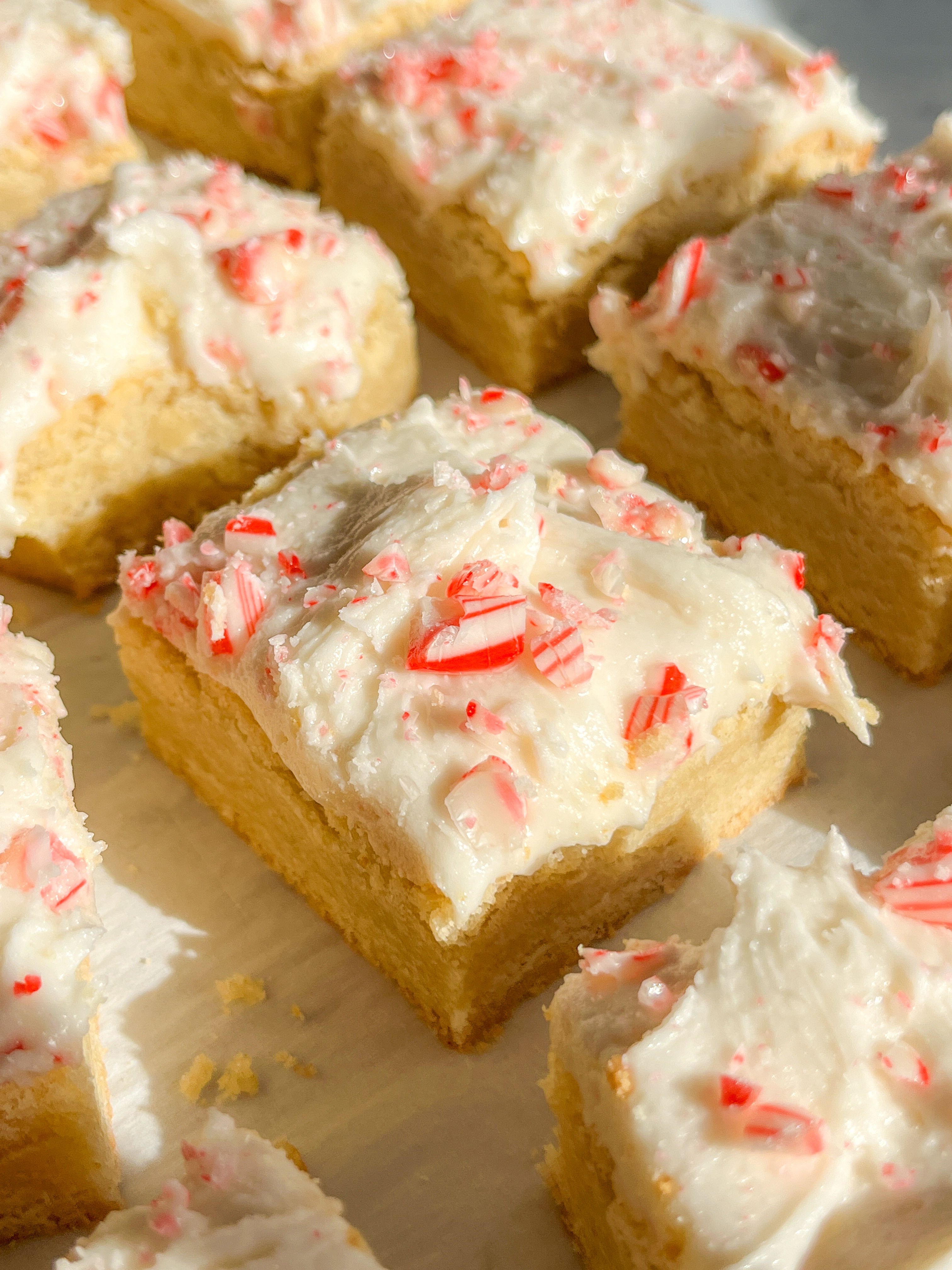 Peppermint Cookie Bars