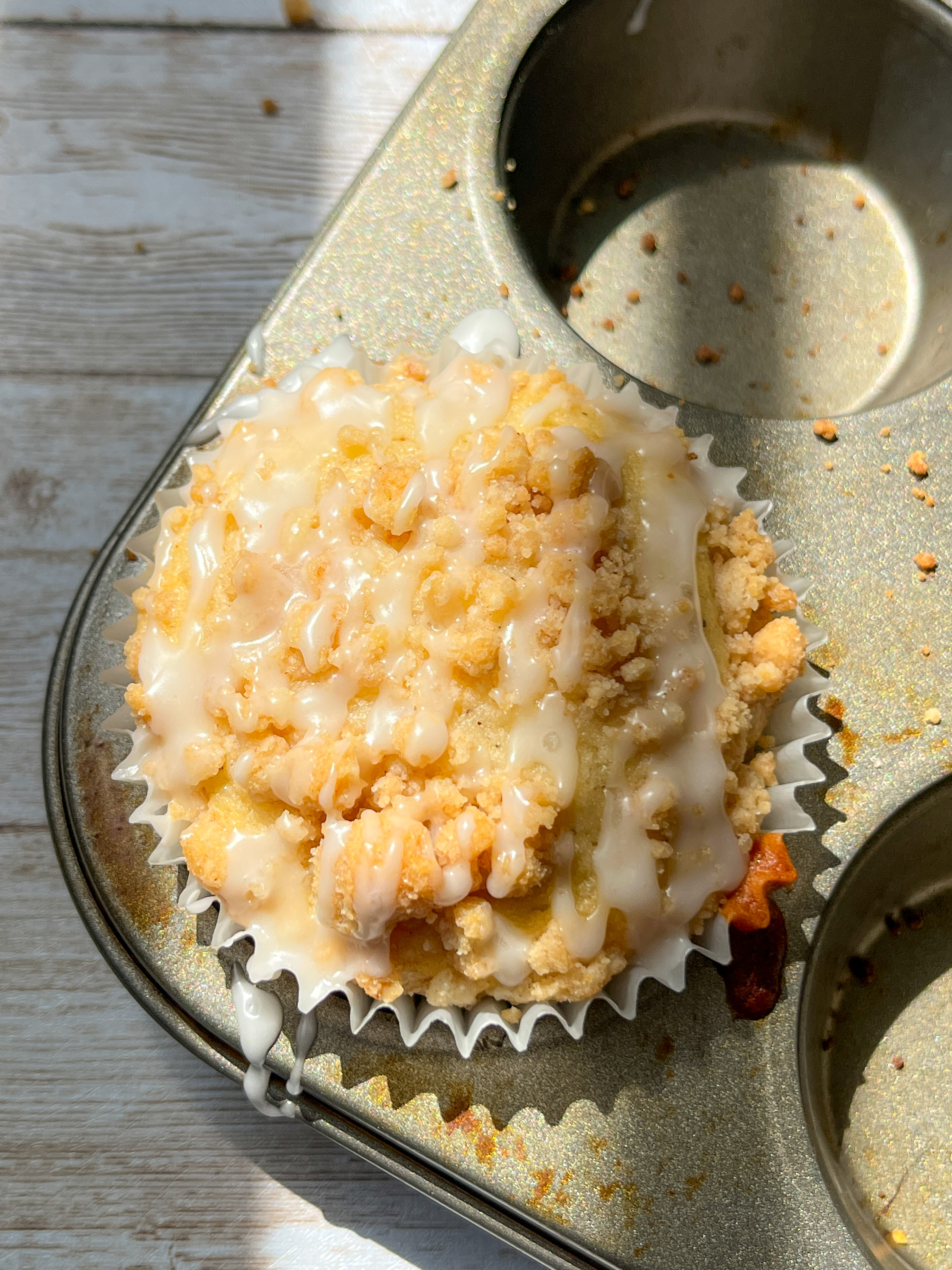 Vanilla Chai Crumb Muffins