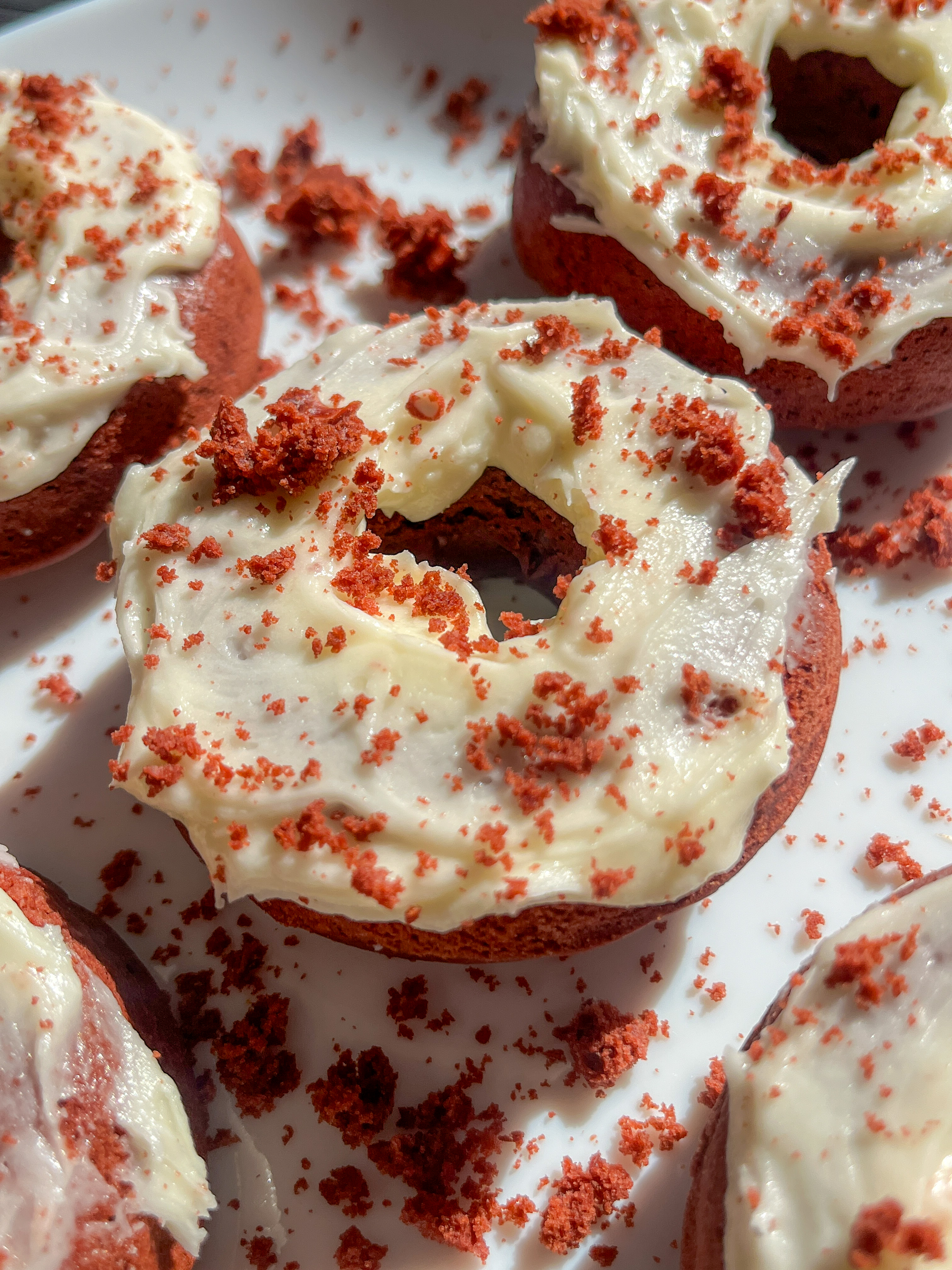 Red velvet donuts