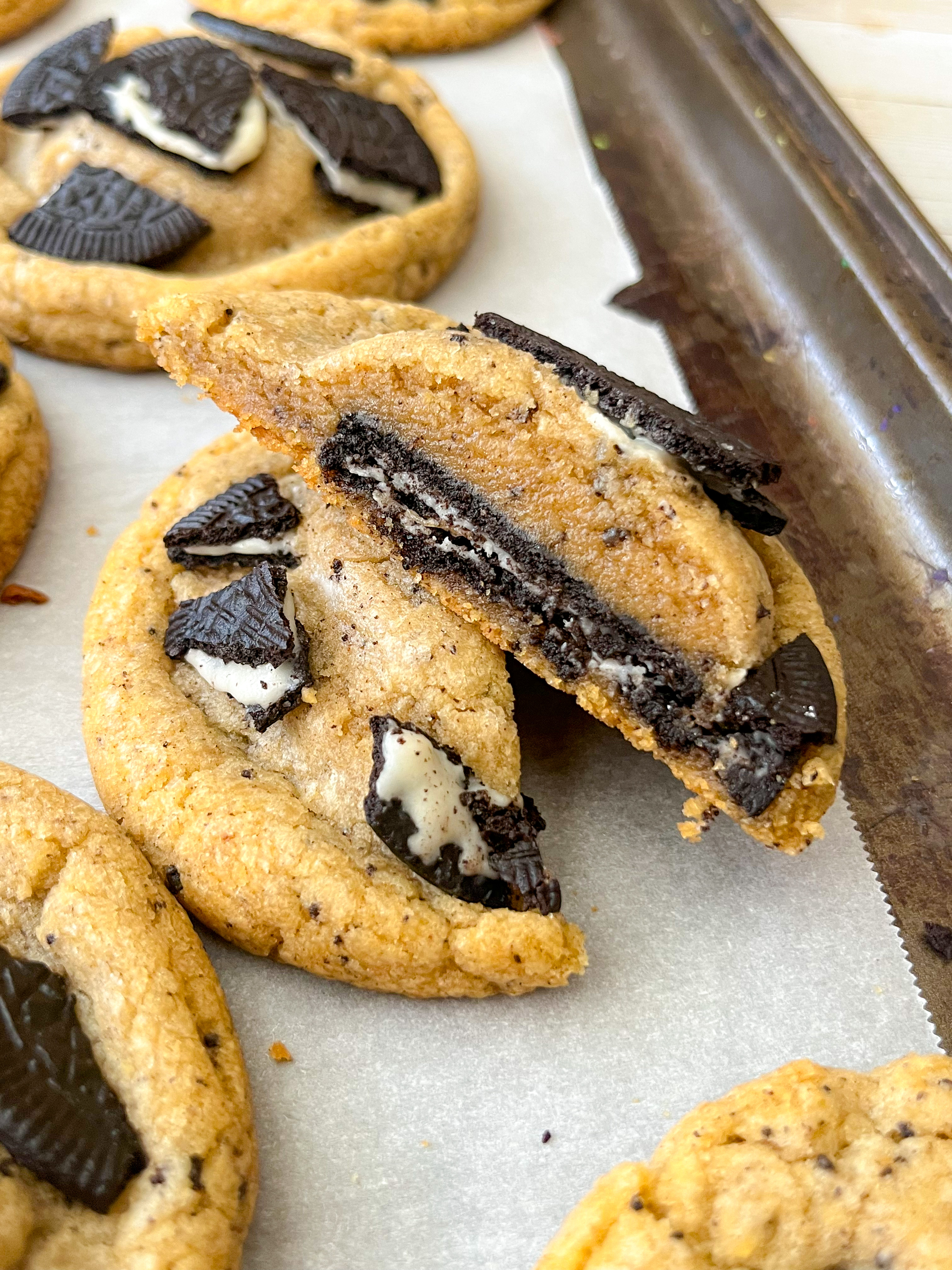 Oreo stuffed cookies