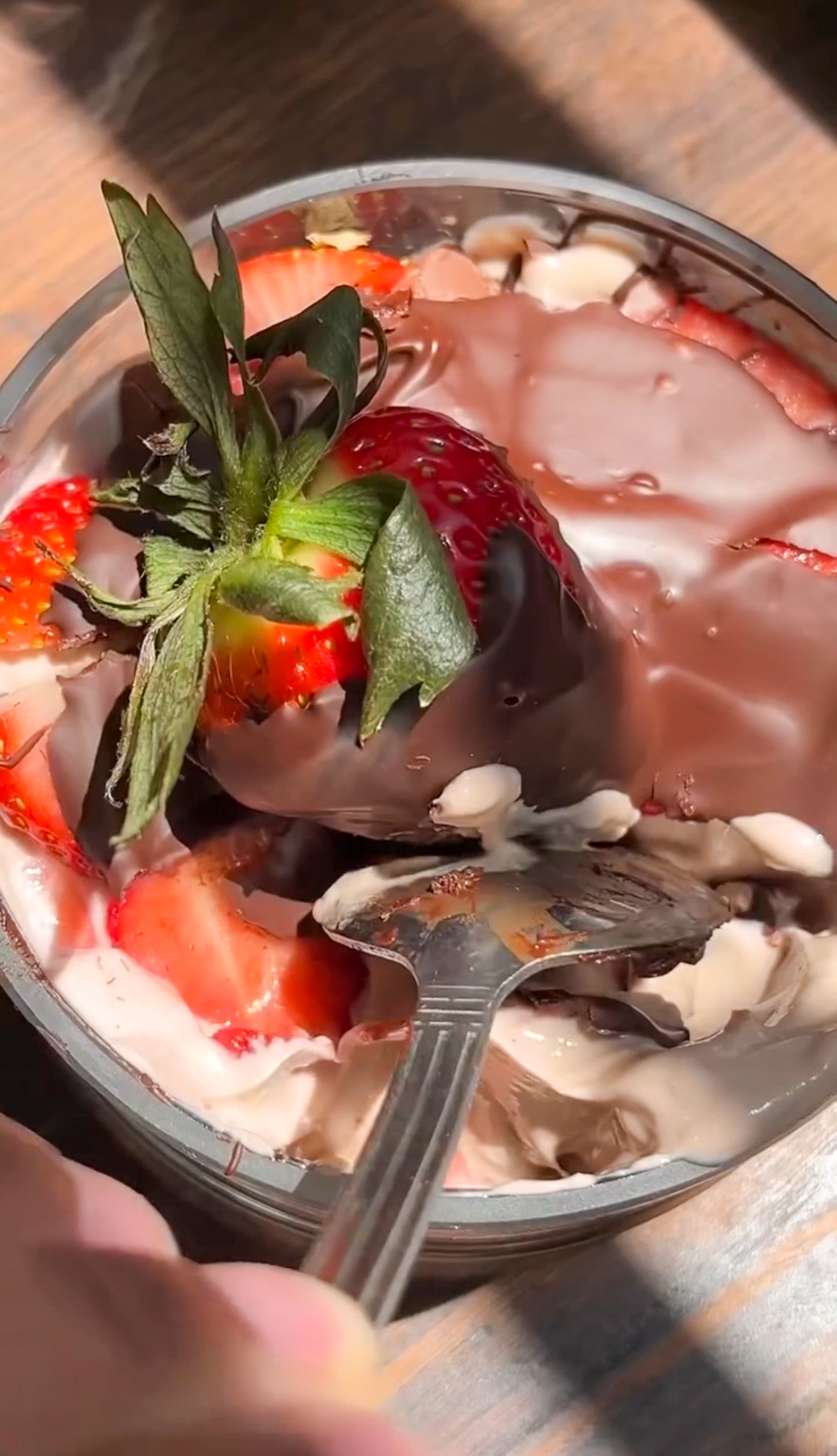 Protein-Packed Chocolate Strawberry Yogurt Treat