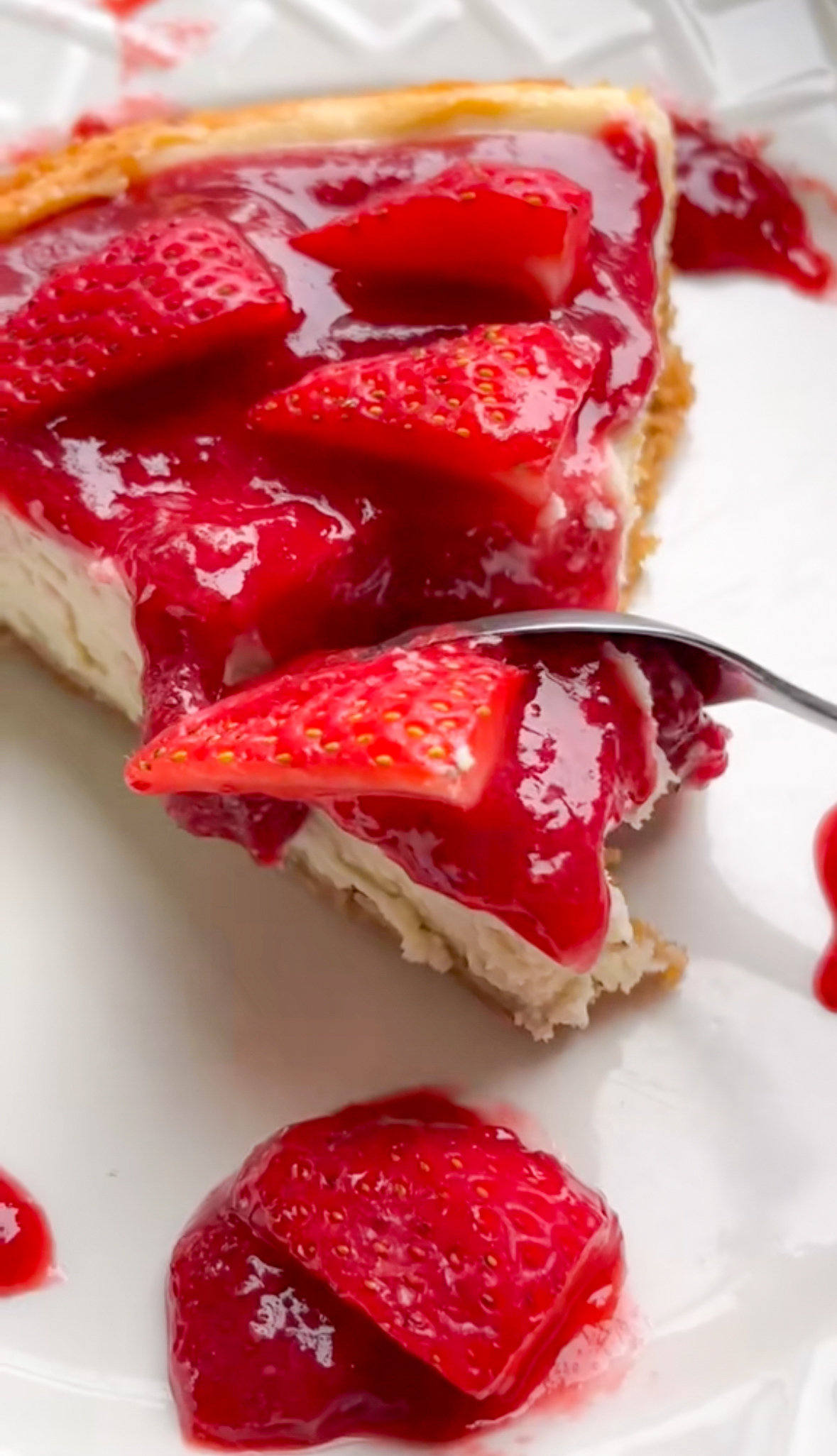 Homemade Strawberry Cheesecake