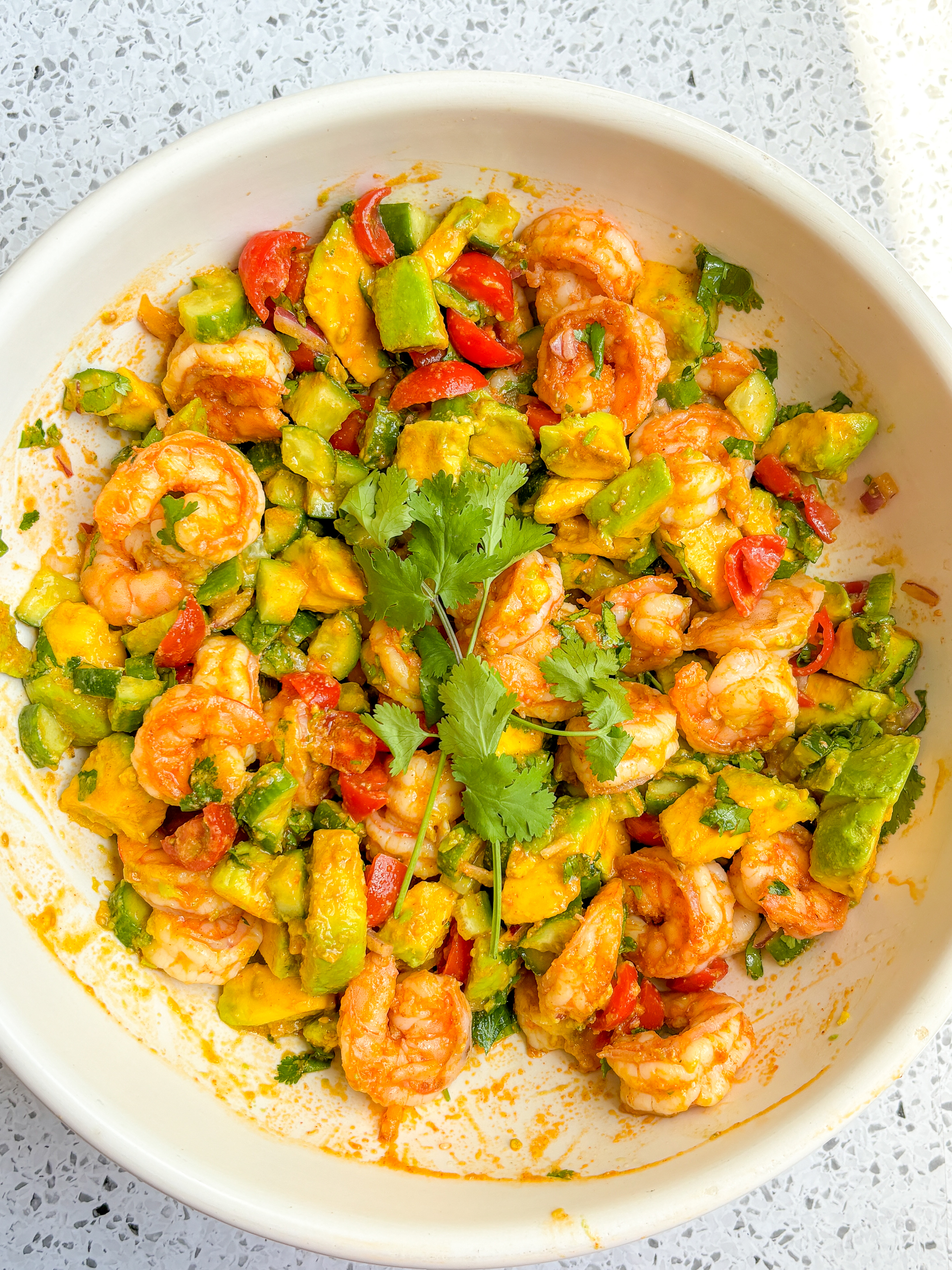 Zesty Lime Shrimp Avocado Salad